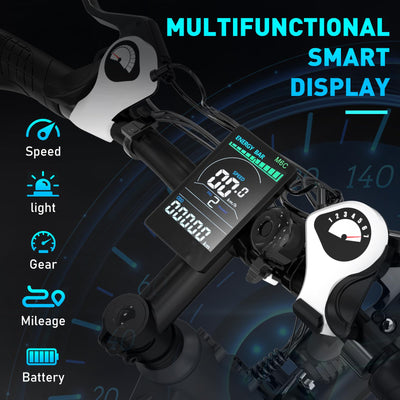 HITWAY E Bike E-Mountainbike 26 Zoll Pedelec Cityräder Elektrofahrrad,250W Motor,36V/12Ah Akku ebike,7/21 Gängen,bis 35-90km