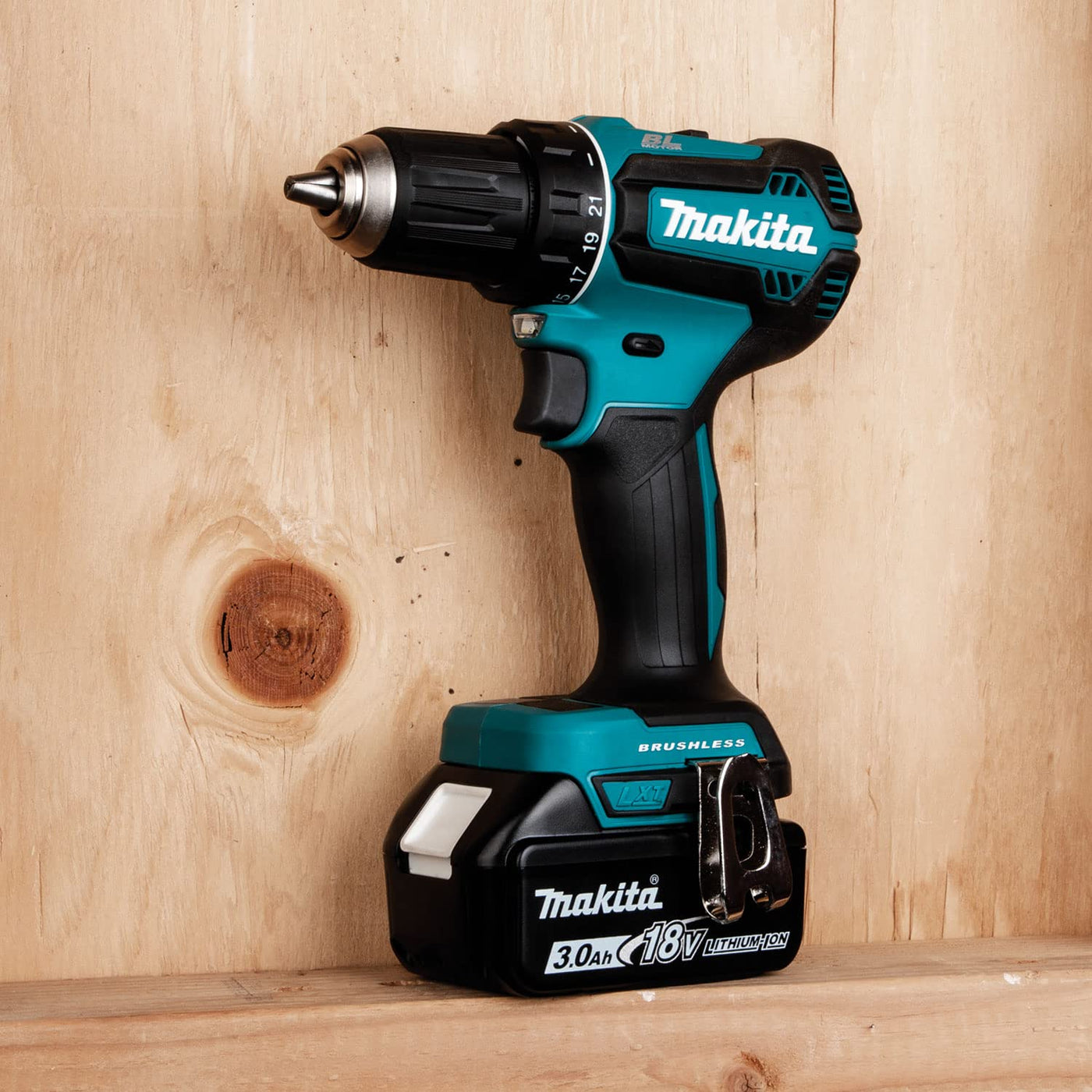 Makita DDF485RTJ Akku-Bohrschrauber 18, 0V, Blau/Silber