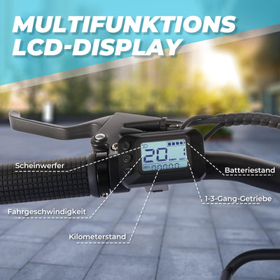 VARUN E-Bike Damen 28 Zoll City Bike Tiefeinsteiger | 36V 360Wh Akku | Drehmomentsensor | 3 Modi, 6-Gang, LCD | CE, mit Korb & Gepäckträger | 90% vormontiert