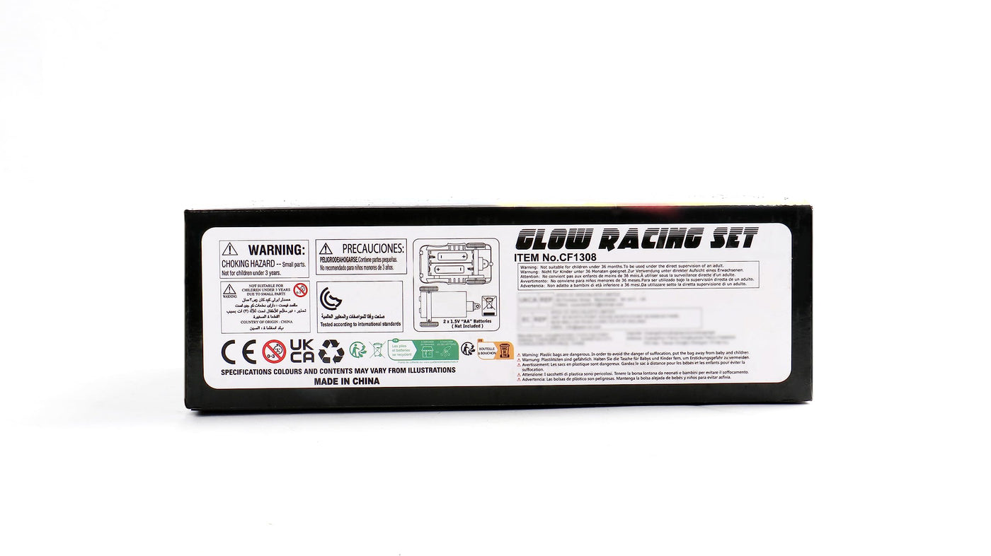 Fajiabao Autorennbahn Spielzeug ab 3 Jahre Junge - 240 Stück Flexible Rennbahn mit 2 Leucht Auto Spielzeug Rennbahn Kinder 3 Jahre Kinderspielzeug Rennbahnen Geschenk Junge 3 4 5 Jahre Mädchen