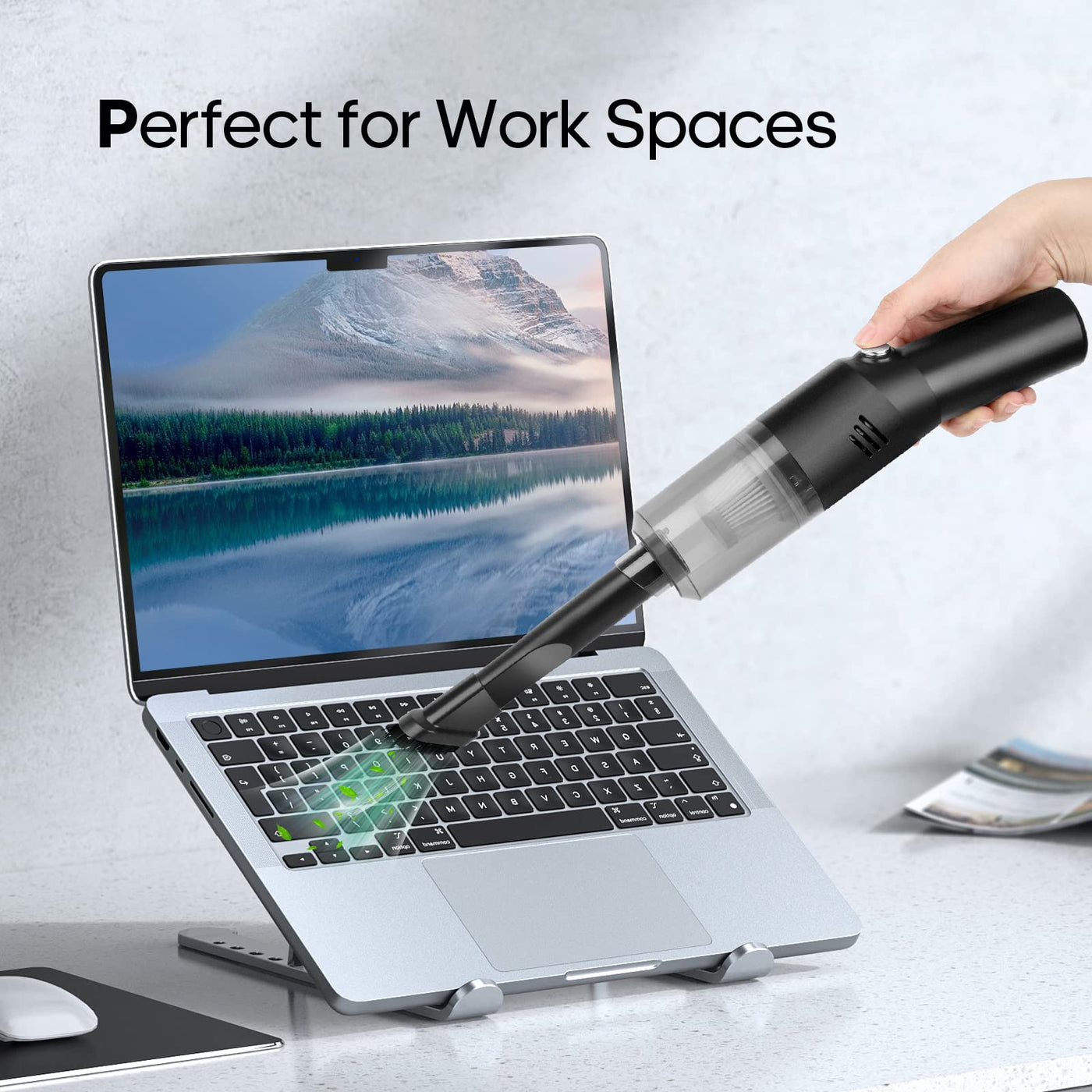 suloea Akku Handstaubsauger,USB aufladbar Tragbar Leicht Mini Auto-Staubsauger Kabellos,Nass & Trocken Handsauger