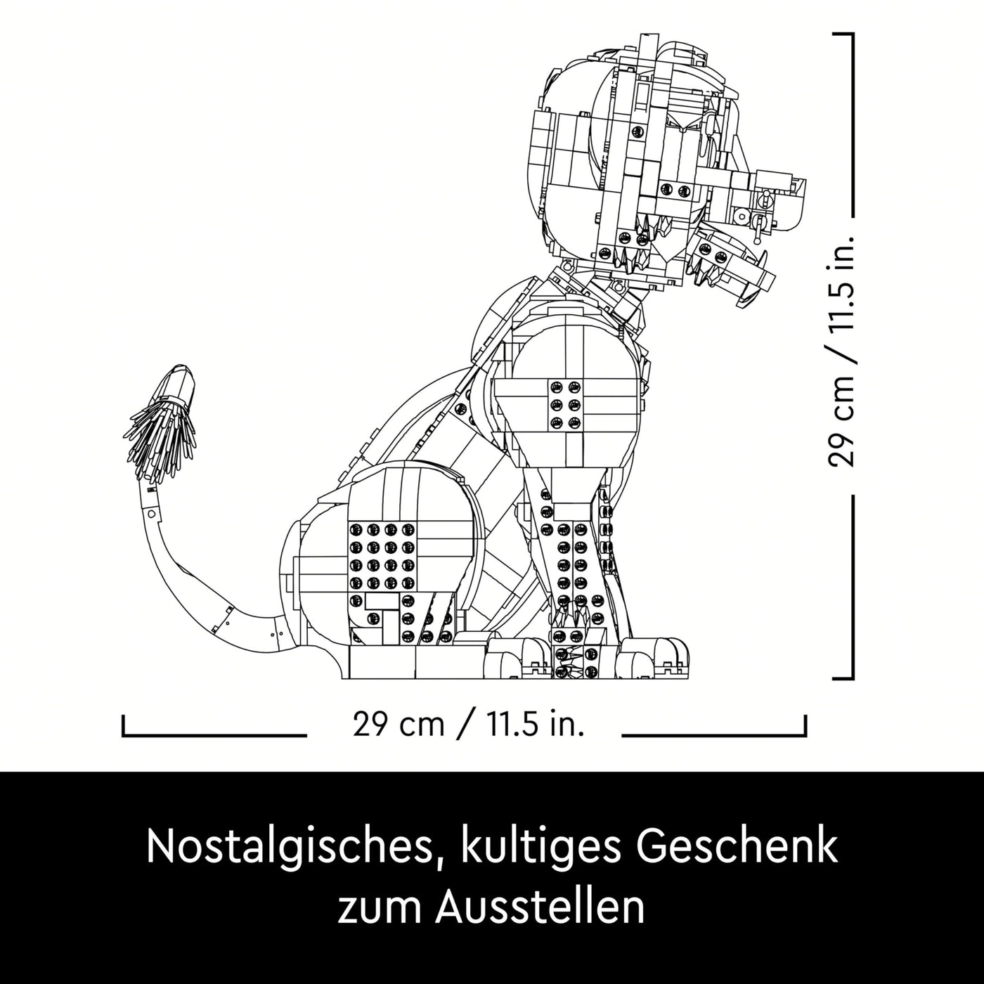 LEGO ǀ Disney Simba, der junge König der Löwen, Bauspielzeug zum Sammeln mit kreativer Tierfigur, entspannende Aktivität für Erwachsene, Geschenkidee für Filmfans 43247