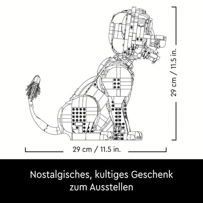 LEGO ǀ Disney Simba, der junge König der Löwen, Bauspielzeug zum Sammeln mit kreativer Tierfigur, entspannende Aktivität für Erwachsene, Geschenkidee für Filmfans 43247