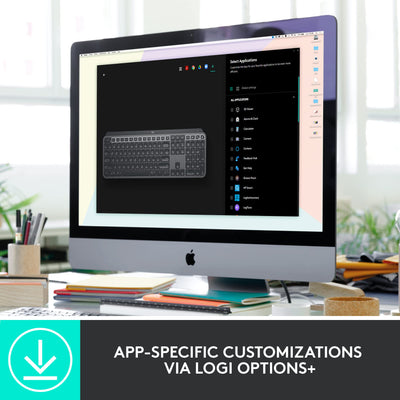 Logitech MX Keys Combo for Business | Gen 2, Full Size Kabellose Tastatur und Kabellose Maus, Spanisches QWERTY - Graphit
