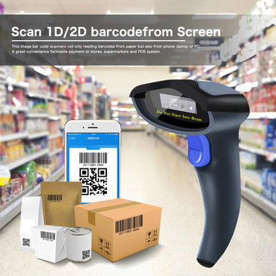 NETUM Bluetooth 2D Barcode-Scanner 3-in-1 (2,4G Wireless & Bluetooth & USB verkabelt) Barcodeleser Scan QR PDF417 DataMatrix Maxicode für Handy Android iOS PC Computer W8-X