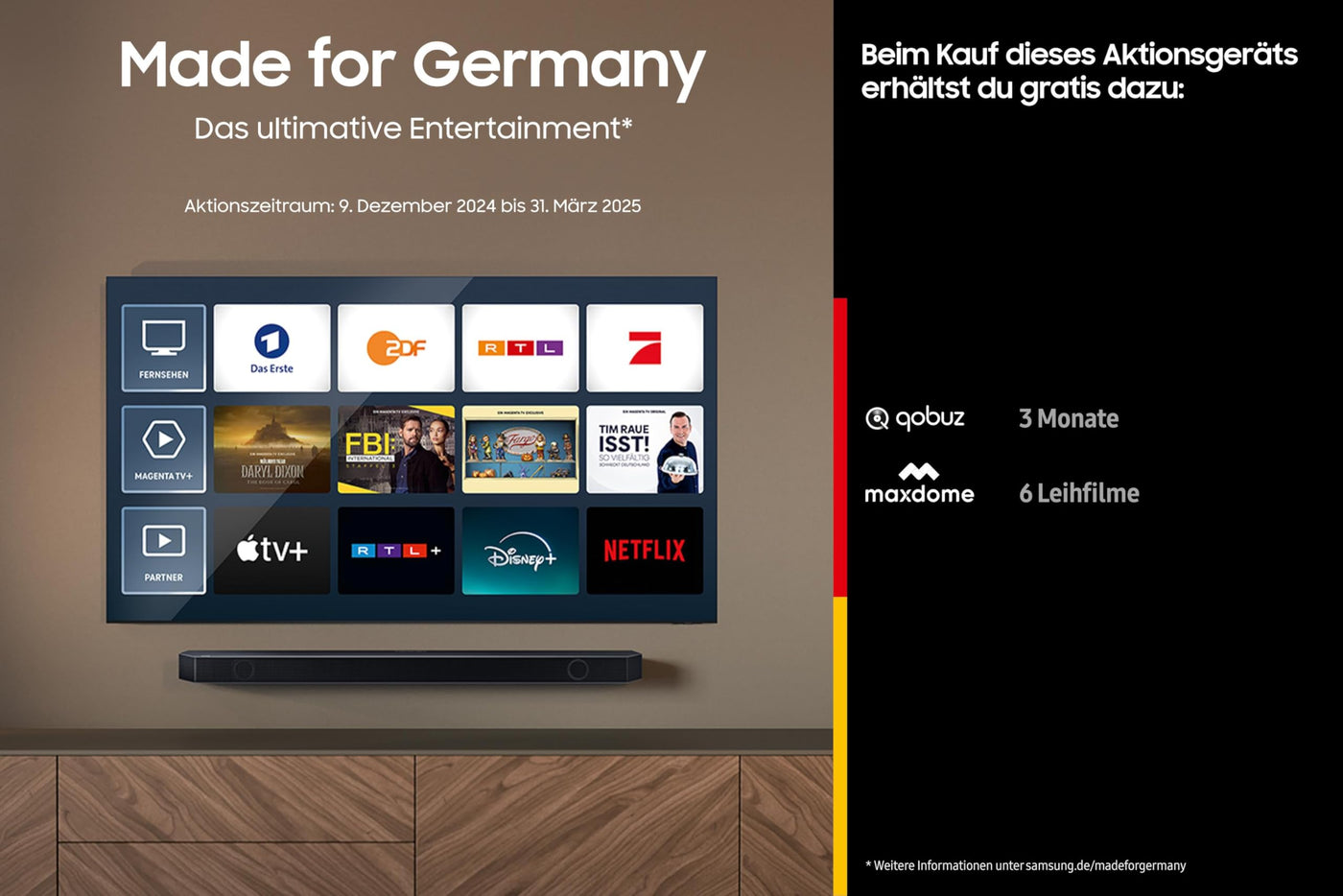 Samsung HW-S67GD 3.1-Kanal All-in-one Soundbar für TV-Geräte, Bluetooth-Lautsprecher mit kabellosem Dolby Atmos / DTS Virtual:X, Q-Symphony, Adaptive Sound Lite [2024]