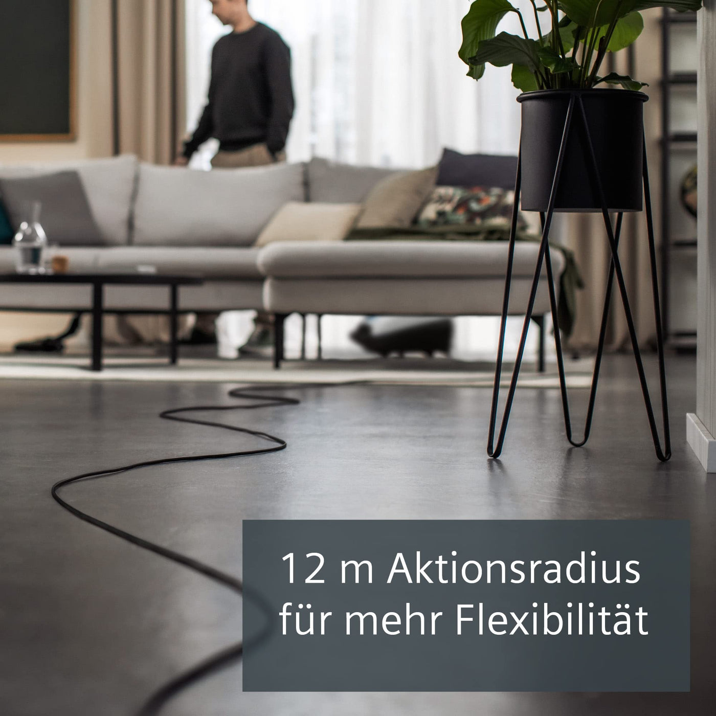 Siemens Staubsauger mit Beutel Z 7.0 VSZ7442S, ideal für Allergiker, Hygiene-Filter Plus, extrem leise, Bodendüse für Parkett, Teppich, Fliesen, langes Kabel, XXL-Polsterdüse, Fugendüse, 650 W, weiß