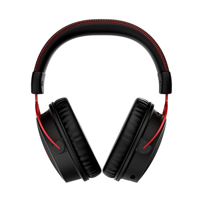 HyperX Cloud Alpha Wireless Gaming-Headset , 300h Akkulaufzeit, DTS Headphone mit 3D Audio, Dual Chamber Treiber, 2,4 GHz kabellos, Abnehmbares Mikrofon mit Geräuschunterdrückung, Schwarz-Rot