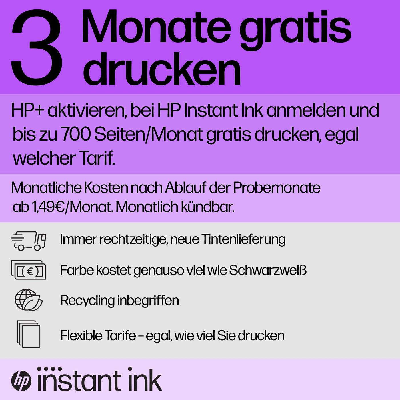 HP ENVY 6120e , Multifunktionsdrucker, 3 Monate gratis drucken mit HP Instant Ink inklusive, Drucken, Kopieren, Scannen, Mobiler Faxversand, Wi-Fi, Beidseitiger Druck