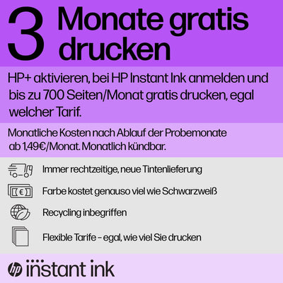 HP ENVY 6120e , Multifunktionsdrucker, 3 Monate gratis drucken mit HP Instant Ink inklusive, Drucken, Kopieren, Scannen, Mobiler Faxversand, Wi-Fi, Beidseitiger Druck