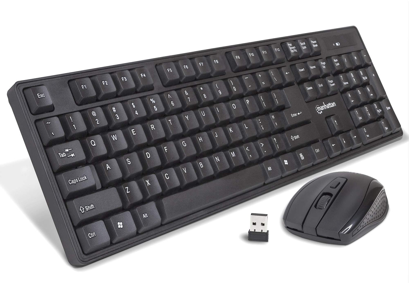 Manhattan Funk-Tastatur, Maus-Set 178990, Schwarz