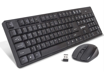 Manhattan Funk-Tastatur, Maus-Set 178990, Schwarz
