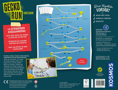 KOSMOS 621209 Gecko Run - Big Pack, Big Box, Vorteilspack, Erweiterbare Kugelbahn für Kinder, Vertikale Kugelbahn, Murmelbahn, Lernspielzeug und Konstruktionsspielzeug ab 8 Jahren
