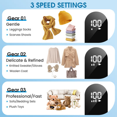 maxtachi Fusselrasierer Elektrisch Aufladbar, Fusselentferner Entfussler für Kleidung mit 3 Geschwindigkeiten, 6-Klingen-Kopf Flusenentferner für Alle Stoffe, LED-Anzeige Wollrasierer Lint Remover