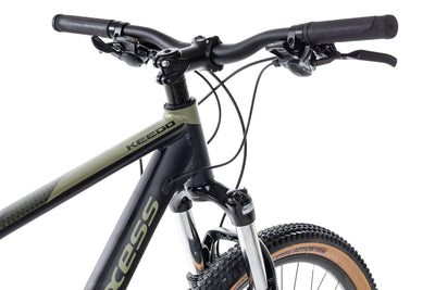 Axess Keedo | Herren-Mountainbike | MTB-Hardtail | 16-Gang Schaltung | hydraulische Scheibenbremsen, Farbe:satinblack Olive, Rahmengröße:16 Zoll, Laufradgröße:27.5 Zoll