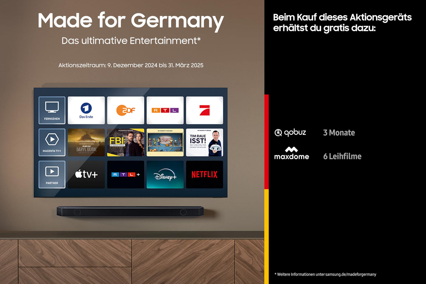 Samsung HW-Q810GD 5.1.2-Kanal Q-Soundbar für TV-Geräte, Bluetooth-Lautsprecher mit kabellosem Dolby Atmos / DTS:X, Q-Symphony, SpaceFit Sound Pro [2024]