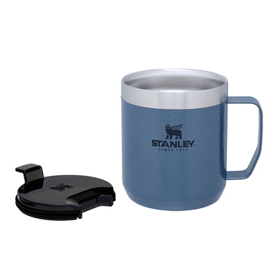 Stanley Classic Legendary Camp Mug Thermobecher 354 ml - Hält 1.5 Stunden Heiß - 3 Stunden Kalt - BPA-Frei - Spülmaschinenfest - Edelstahl Kaffeebecher To Go - Hammertone Lake