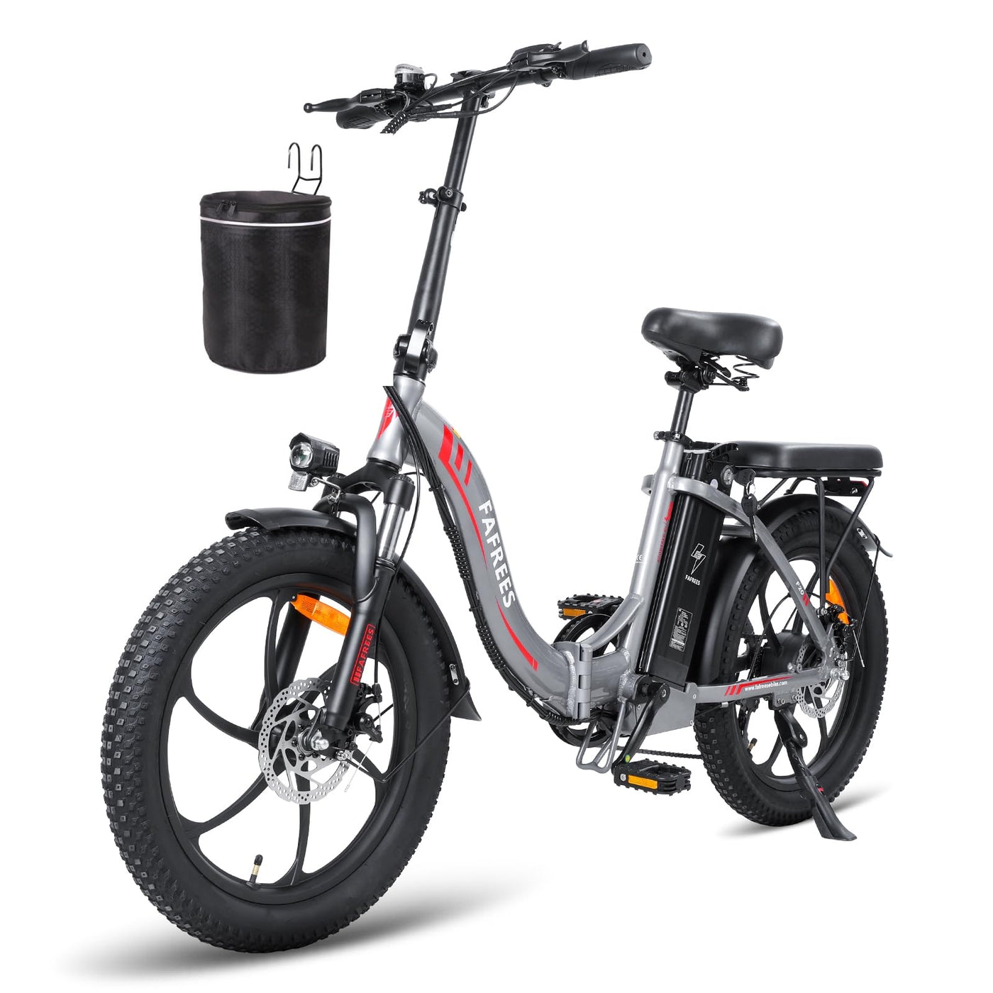 Fafrees F20 E-Bike Klapprad 20 Zoll Elektrofahrrad für Herren Damen 250W Motorund mit 36V 16AH abnehmbarem Akku City Bike 7S E-Mountainbike 20"*3.0 Fat Tire
