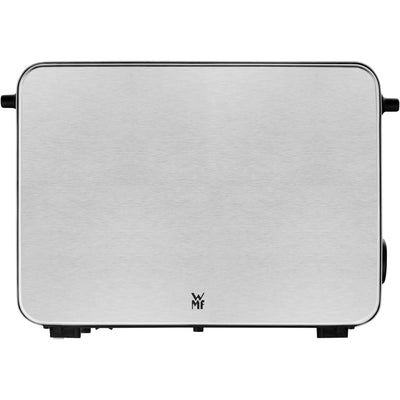 WMF Stelio Toaster 2 Scheiben Edelstahl, Doppelschlitz Toaster mit Brötchenaufsatz, Bagel-Funktion, 7 Bräunungsstufen, 900 W, Toaster edelstahl matt
