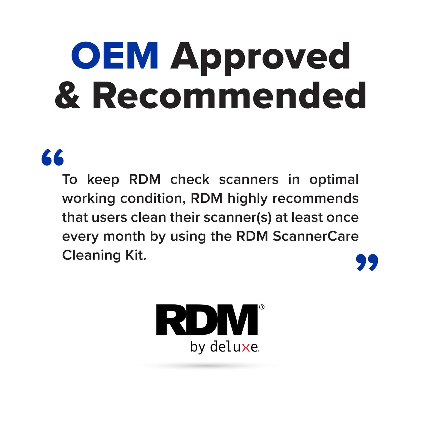 KICTeam ScannerCare Reinigungsset für RDM Check Scanner Maschinen (12 Karten & 12 Tücher) – RDM getestet & genehmigt