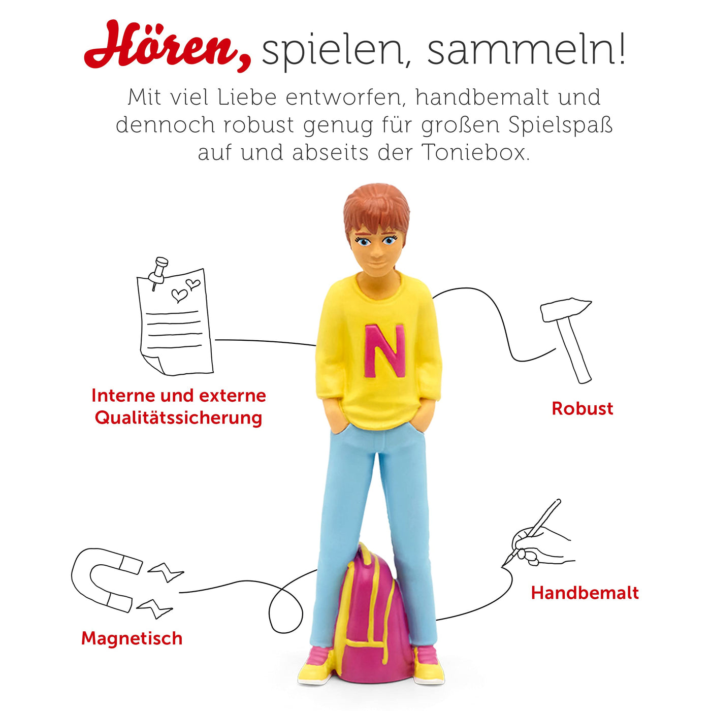 tonies Hörfigur für Toniebox, Hanni und Nanni – Im Hochzeitsrausch, Hörspiel für Kinder ab 7 Jahren, Spielzeit ca. 59 Minuten