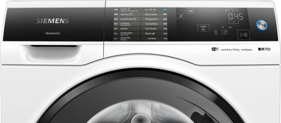 Siemens WD14U513 Waschtrockner iQ700, Frontlader mit 10-6kg Fassungsvermögen, 1400 UpM, HomeConnect, smartFinish, autoDry, speedPack XL, Weiß, 60cm