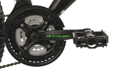 KS Cycling Jugendfahrrad Mountainbike Fully 24'' Bliss schwarz-grün RH 38 cm