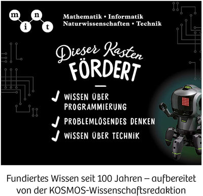 KOSMOS 620585 Proxi - Dein microbit Programmier-Roboter, mit 5 Sensoren, LED-Display, Bluetooth, Soundmodul, Programmieren und staunen, Experimentierkasten für Kinder ab 10-16 Jahre, Roboter-Spielzeug