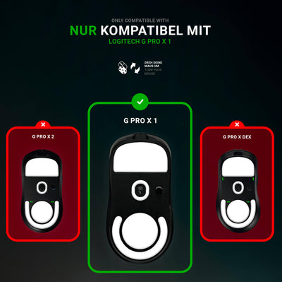 SensoryBoost DPS Glides (2er Set) für Logitech G PRO X Superlight - Ultra Schnell, Abgerundet, Niedrige Reibung, Hochwertig, Langlebig - Ersatz-Mausfüße, Skates - Gaming Maus Upgrade Zubehör