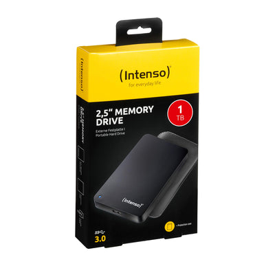 Intenso 6023560 1TB Memory Drive USB 3.0 2.5' External Hard Drive, Mechanische Festplatte