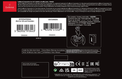 Thrustmaster T.Flight Stick X, Joystick mit Rudersteuerung, umprogrammierbaren Tasten und Achsen, Drehgriff, integriertem Schubhebel, Schnellfeuerauslöser, PC/USB-kompatibel