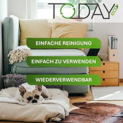 Today - Samt-Fusselbürste - Entfernt sanft Fusseln, Flusen und Haare - Drehbarer Kopf - Für Kleidung, Mäntel und Teppiche