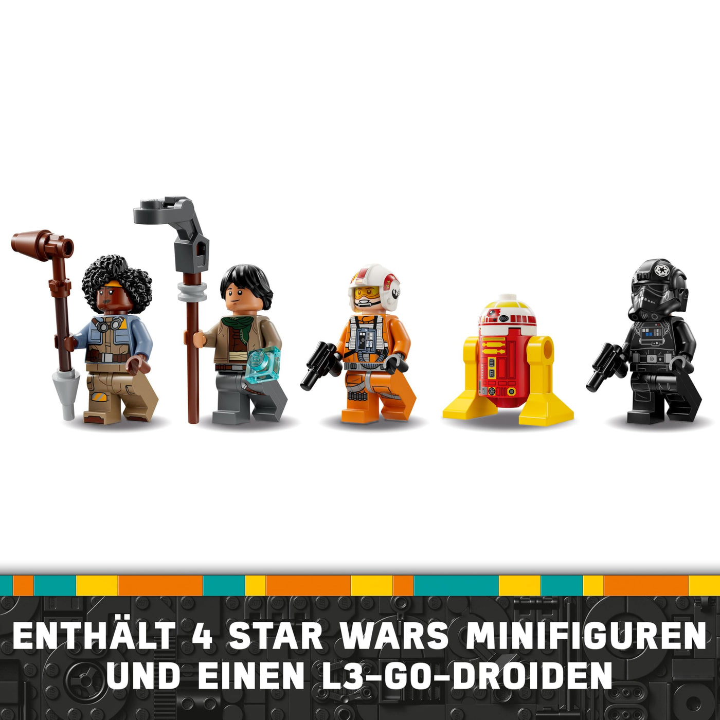 LEGO Star Wars 75393 Mashup aus TIE Fighter & X-Wing– Spielzeug mit 2 Raumschiffen, 4 Minifiguren und Droidenfigur, kreatives Geschenk für Jungs ab 9 Jahren und Fans