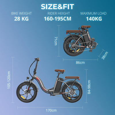 Fafrees 2025 F20+ PRO E Bike Klapprad 20 Zoll 810Wh [ Offiziell ] Herren Damen Fatbike 22,5AH Akku, Elektrofahrrad 250W, Fat Ebike 20°, E-Mountainbike Erwachsene 25km/h, Elektro Fahrrad 140kg