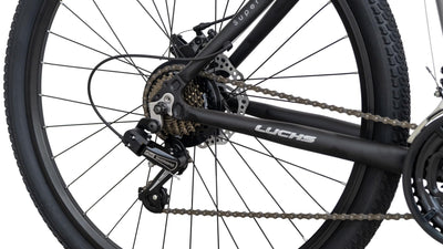 LUCHS Titan – Sportliches MTB mit 21-Gang-Schaltung, Scheibenbremsen & Aluminiumrahmen | 27,5" & 29" Zoll | Für Jungen & Herren - Mountainbike, Jungen & Herren Fahrrad (Grau, 29" Zoll)