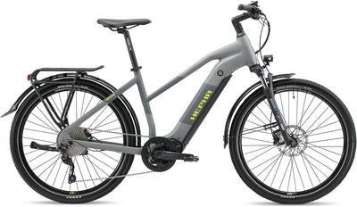 HEPHA E-Bike Trekking 7 Performance, 90Nm Mittelmotor (Upgrade AUF 100NM), 708Wh abnehmbar Akku (bis zu 200Km), APP, 10-Gang, Federgabel 63mm, 27.5 Zoll, LTD(Lowstep, Dark Grey, L-49cm)