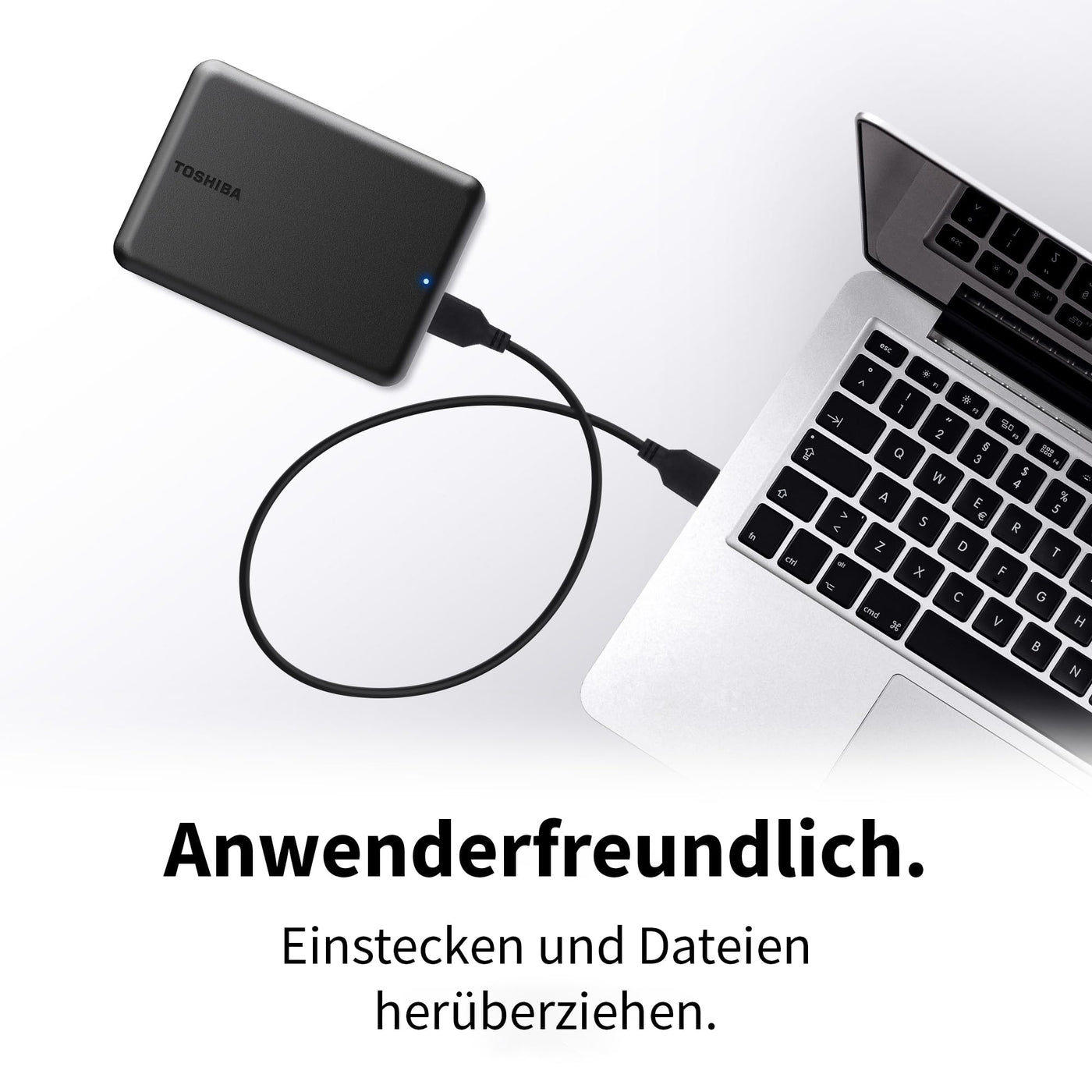 Toshiba Canvio Partner 2TB Portable 2.5'' Externe Festplatte, USB 3.2, Mac & Windows kompatibel. Xbox, PS4, PS5