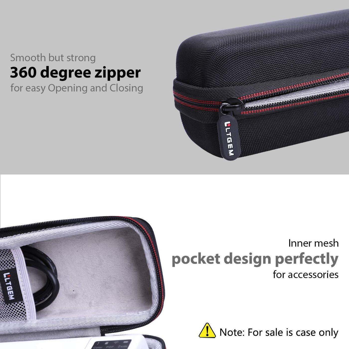 LTGEM Hard Case for Brother DS-940DW Compact Mobile Document Scanner - Protective Carrying Storage Bag