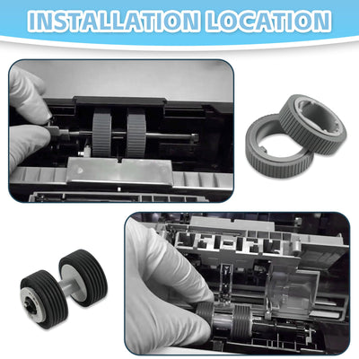 Scanner Brake Pick Roller - Brake Roller Pickup Roller Compatible with Fi-7180 Fi-7280 Fi-7140 Fi-7240 Fi-7160 Fi-7260 Fi-7300NX Scanner Paper Consumable Kit Replacement PA03670-0001 PA03670-00022