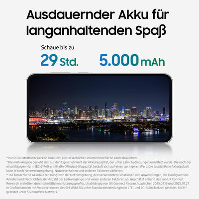 Samsung Galaxy A56 5G AI Smartphone ohne Vertrag, Simlockfreies AI Handy mit Android, 8 GB RAM, 128 GB Speicher, 50-MP-Kamera, Awesome Olive, 2,5 Jahre Herstellergarantie [Exklusiv auf Amazon]