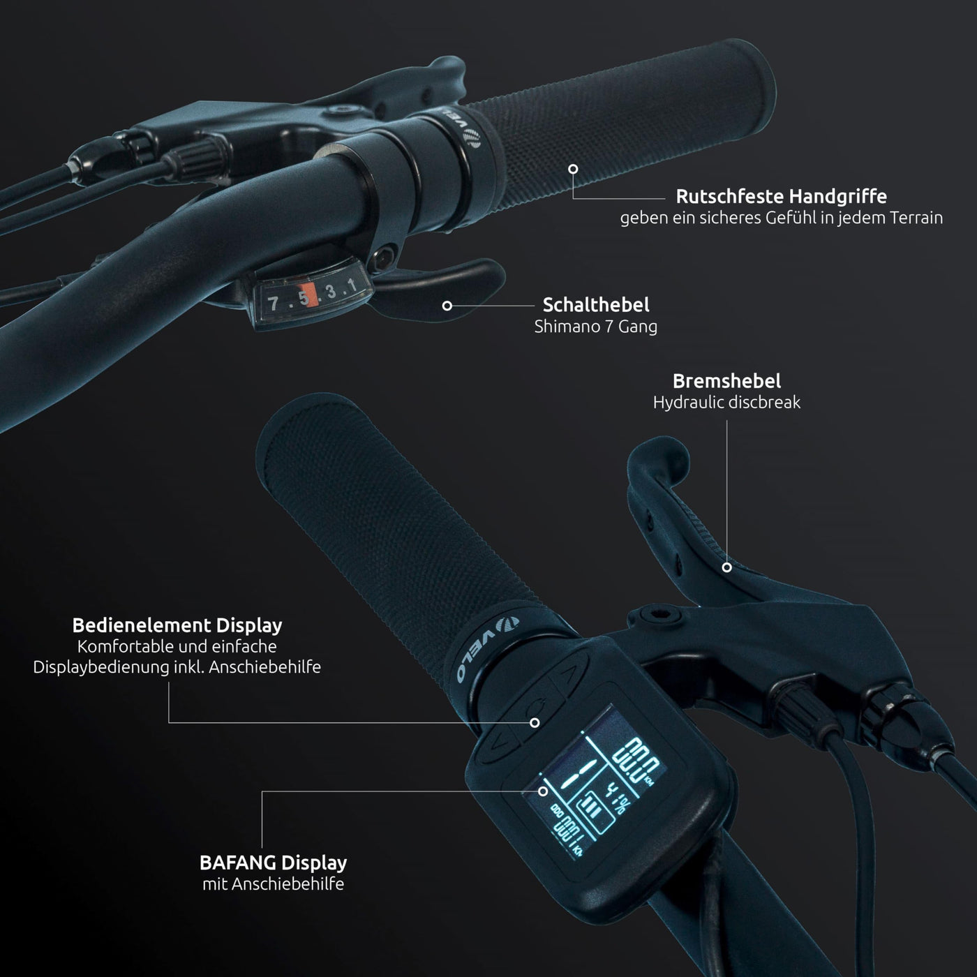 Highphoria E Bike Klapprad Elektrofahrräder 20 Zoll, Klappfahrrad Erwachsene mit 36V 10,5Ah 378Wh Batterie, 250W Motor, 7-Gang Elektrofahrrad 25km/h, 100km Reichweite(Schwarz/Grün)