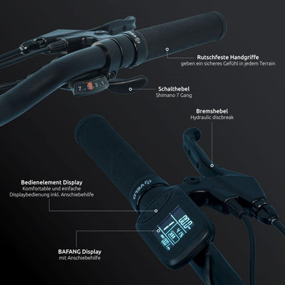 Highphoria E Bike Klapprad Elektrofahrräder 20 Zoll, Klappfahrrad Erwachsene mit 36V 10,5Ah 378Wh Batterie, 250W Motor, 7-Gang Elektrofahrrad 25km/h, 100km Reichweite(Schwarz/Grün)