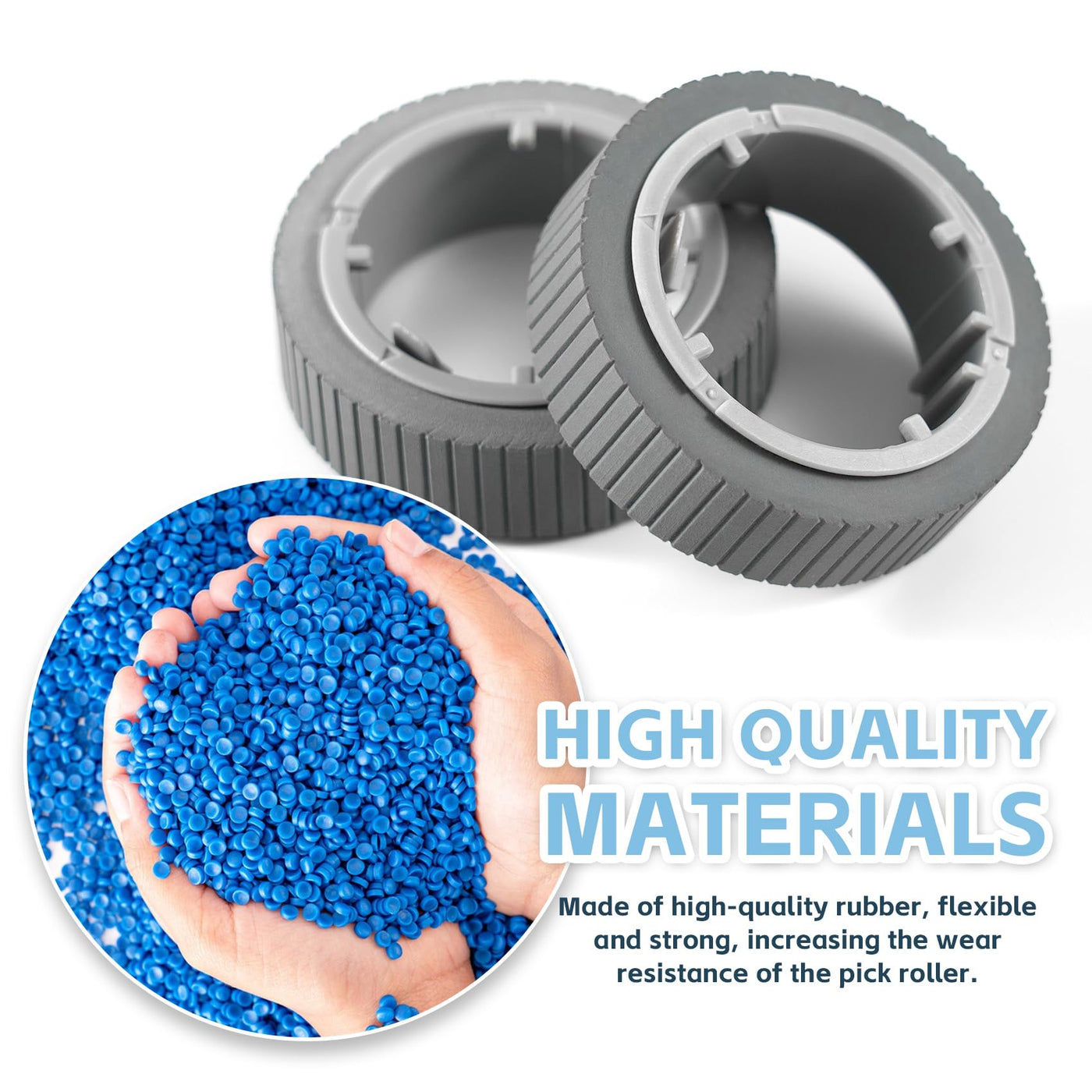 Scanner Brake Pick Roller - Brake Roller Pickup Roller Compatible with Fi-7180 Fi-7280 Fi-7140 Fi-7240 Fi-7160 Fi-7260 Fi-7300NX Scanner Paper Consumable Kit Replacement PA03670-0001 PA03670-00022