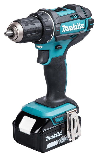 Makita DDF482RFJ Akku-Bohrschrauber 18V / 3,0 Ah, 2 Akkus + Ladegerät im MAKPAC Schwarz, Blau