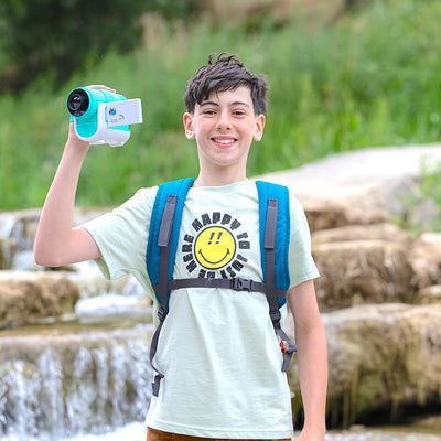 Canal Toys Video Creator – Projektorkamera mit 16 GB Speicherkarte & Cast-Funktion - Camcorder mit Projektor & LCD-Display - für Kinder ab 8 Jahren - kompakt & leicht