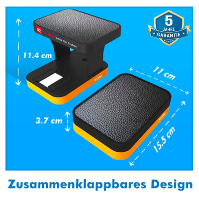 KLIM K2 Mobile Film Scanner 35mm + NEU + Positiv- & Negativ- Dia Scanner + Fotoscanner zum digitalisieren + Diascanner + Deine eigene Entwicklungsstation zu Hause + Dias selbst digitalisieren