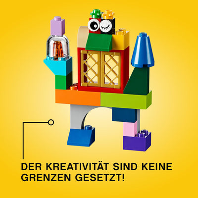 LEGO Classic Große Bausteine-Box mit kreativen Bausteinen, Kamera, Vespa und Bagger als Bauset – Geschenk zu Weihnachten für Jungen und Mädchen ab 4 Jahren – Kreatives Spielzeug zum Bauen - 10698