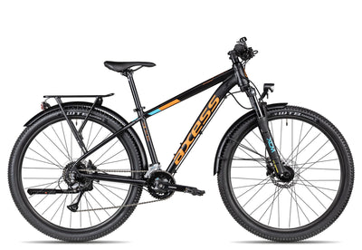 Axess Sandee DX ATB Mountainbike | MTB-Hardtail | 16-Gang Schaltung | hydraulische Scheibenbremsen | Straßenausstattung, Farbe:matt Black, Rahmengröße:16 Zoll
