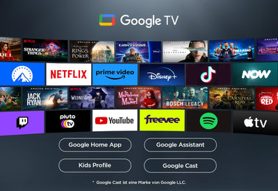 TCL 65T7B 65-Zoll QLED Pro Fernseher, 4K Ultra HD, HDR Pro, Smart TV Unterstützt von Google TV (Dolby & Atmos, Motion Clarity, Freihändige Sprachsteuerung, Kompatibel mit Google Assistant & Alexa)