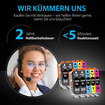 Smart Ink Kompatible Druckerpatronen als Ersatz für HP 364 XL 364XL 10 Multipack (4BK & 2C/M/Y) Patrone hoher Kapazität für HP Photosmart 5520 5510 5524 6520 5515 OfficeJet 4620 4622 DeskJet 3520